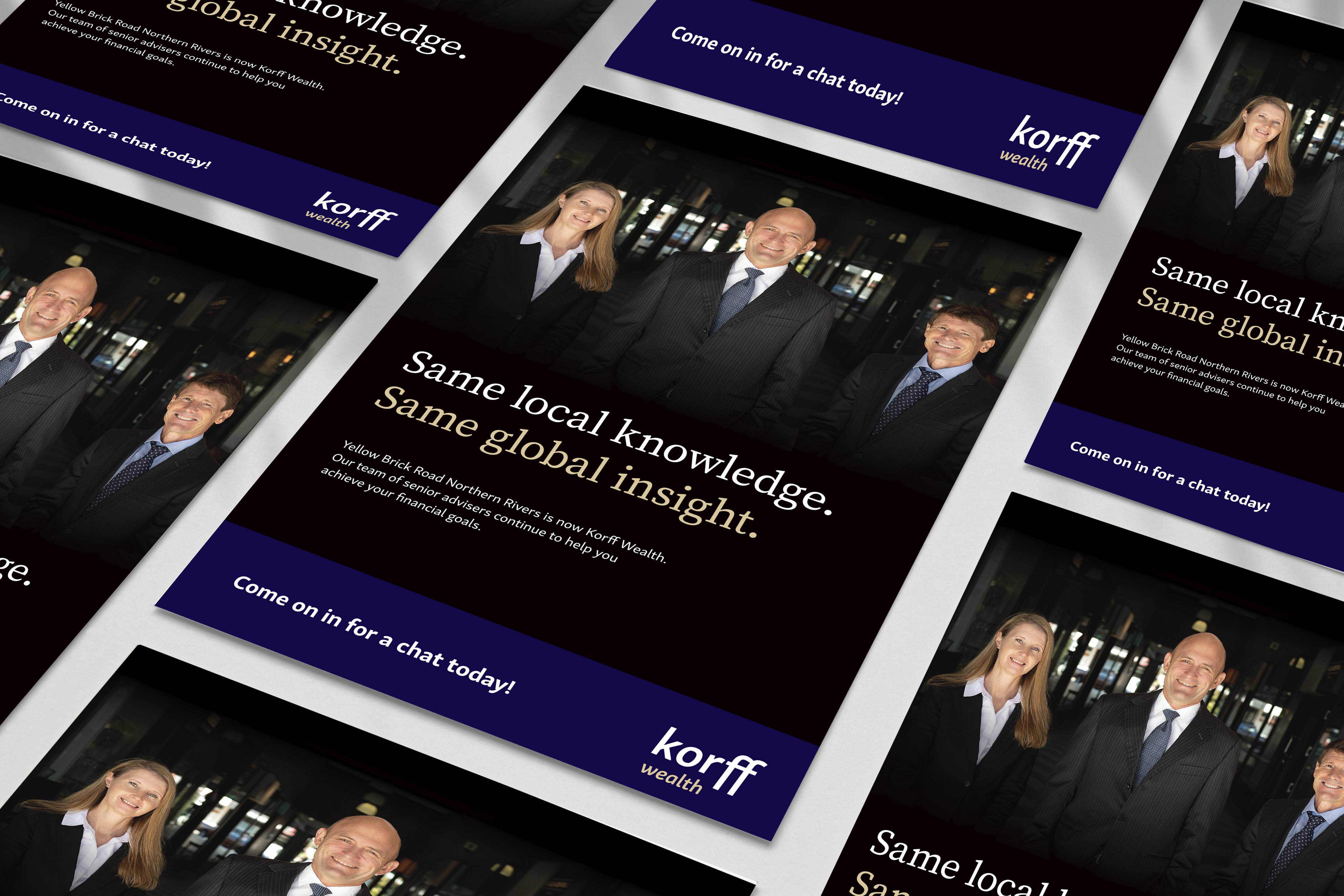 Korff Wealth collateral for Rebrand