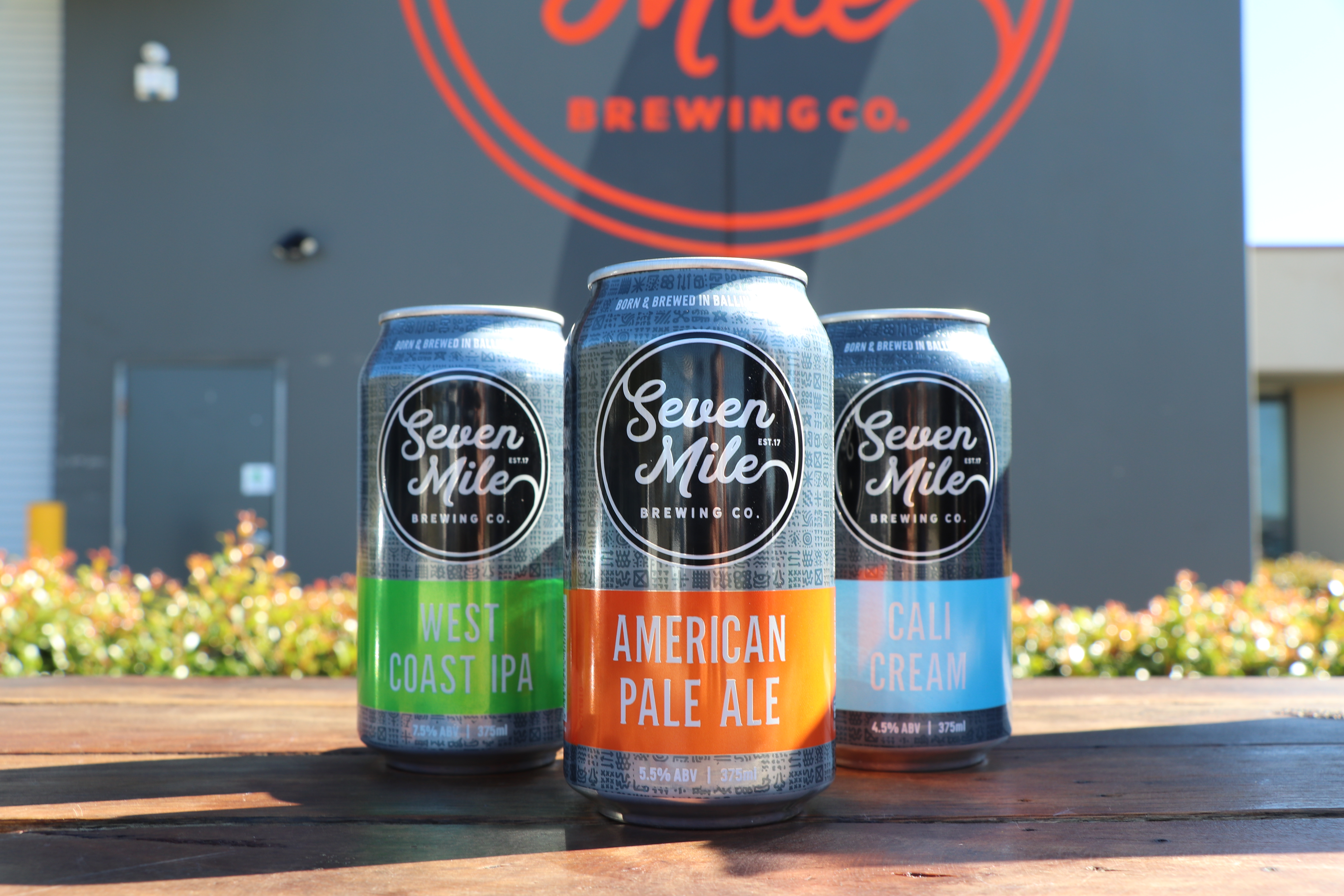 Seven Mile Brewing Co. packaging 