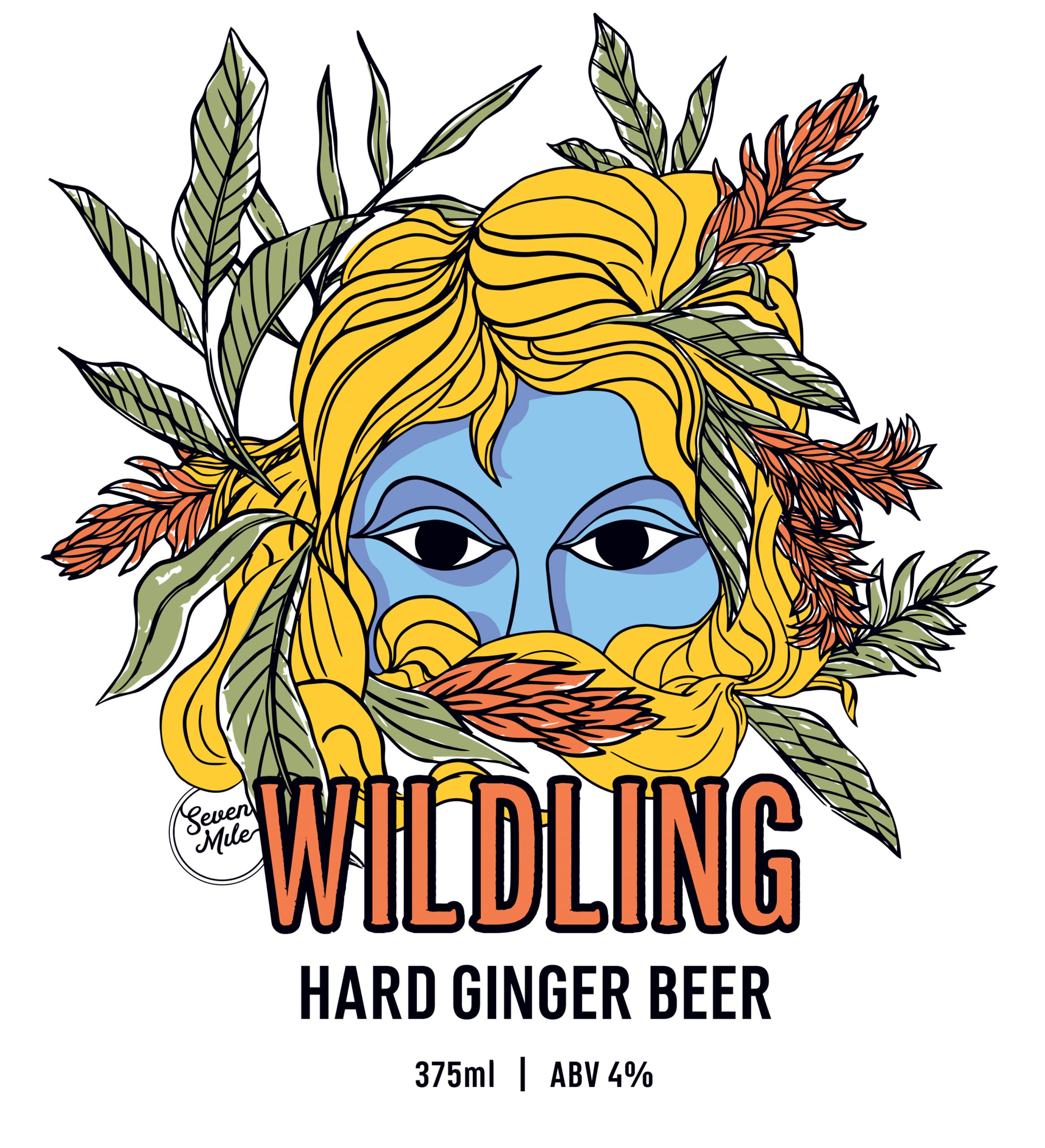 Wildling Ginger Beer Packaging Design Media Mock-Up