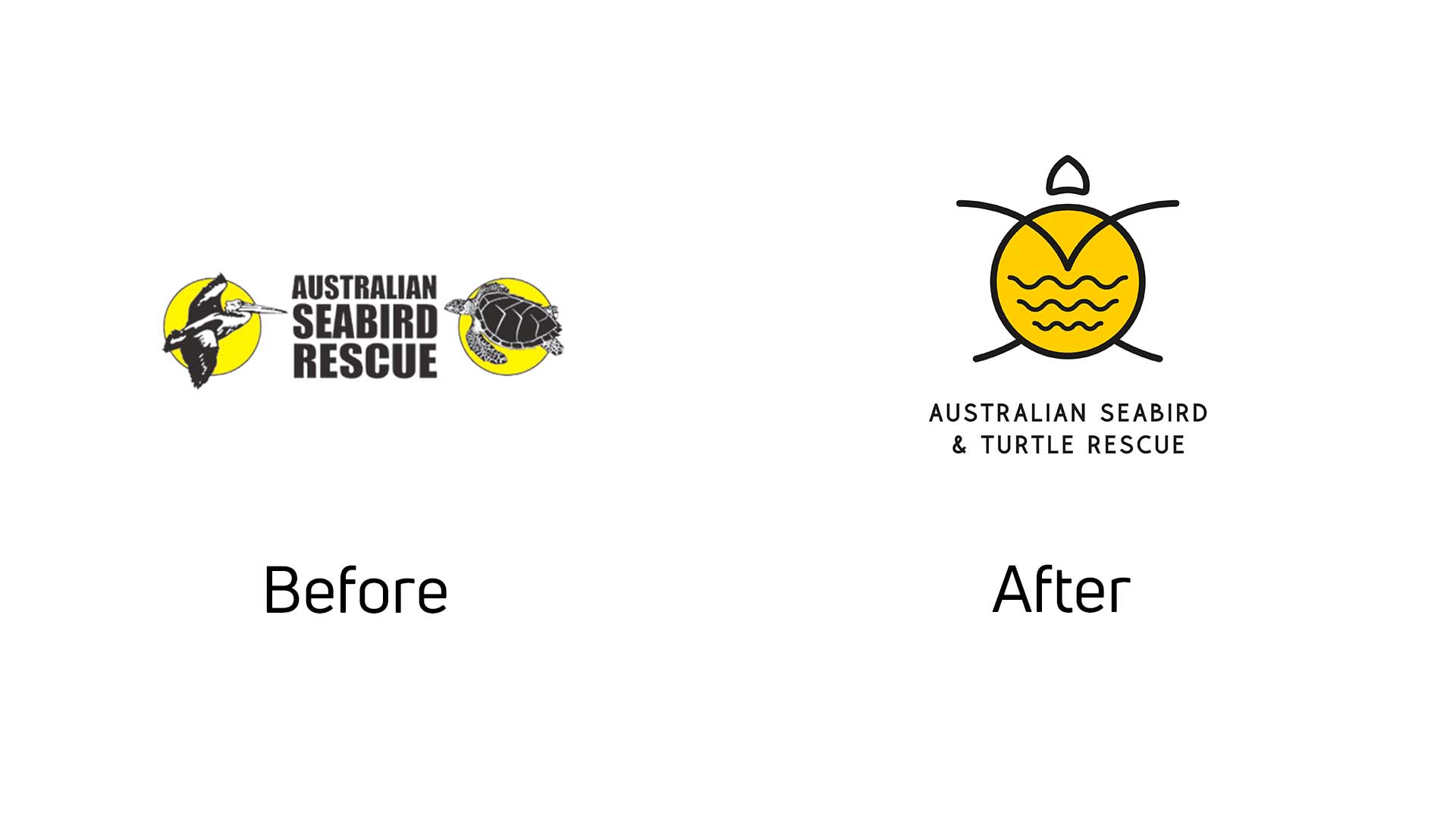 Australian Seabird & Turtle Rescue - before and after